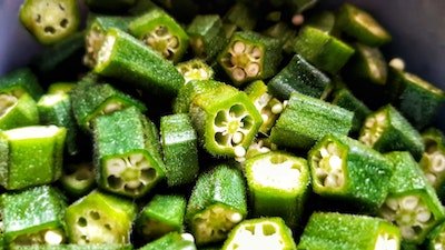 okra pods easy to grow in pots on patio or deck